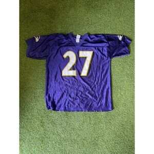 Team Apparel‎ Jersey Mens XL Purple Baltimore Ravens Ray Rice # 27 NFL Football